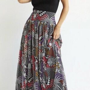 Farm Rio for Anthropologie Tropical Maxi Skirt XS. EUC. Festival Boho colorful